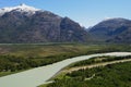 Baker River valley, a glacial river in Southern ChileÃ¢â¬â¢s Patagonia Royalty Free Stock Photo